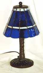 Tiffanylampe in blau